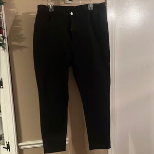 Black High-Waisted Straight Leg Jeans